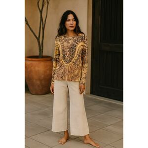 NWT  Raquel Allegra Tie Dye Tilda Shirt Top Tee  Women's Size Medium